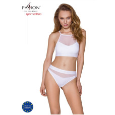 Трусики с прозрачной вставкой, белые Passion PS006 Panties White, M