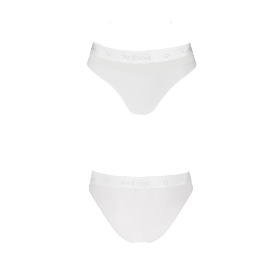 Трусики з прозорою вставкою, білі Passion PS006 Panties White, M