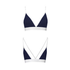 Спортивний топ з подвійними бретелями, темно-синій Passion PS007 Top Navy Blue, XL