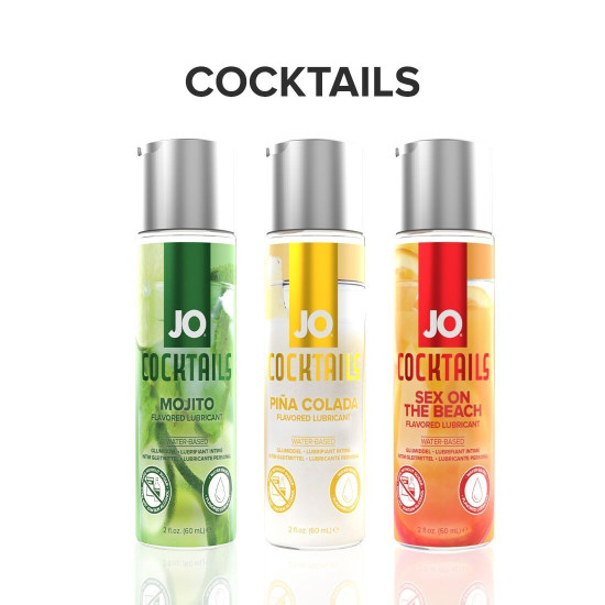 Съедобный лубрикант на водной основе со вкусом пина колада JO Cocktails Pina Colada, 60 ml
