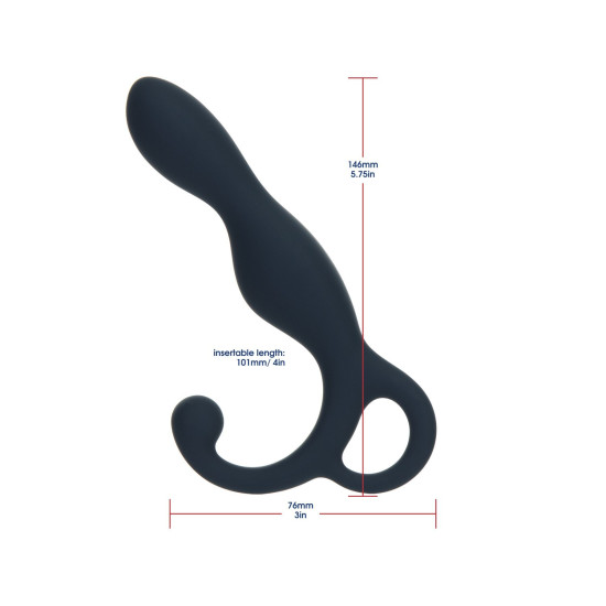 Массажер простаты с вибропулей, тёмно-синий, размер 5,75 дюймов Lux Active LX1 Anal Trainer Dark Blue