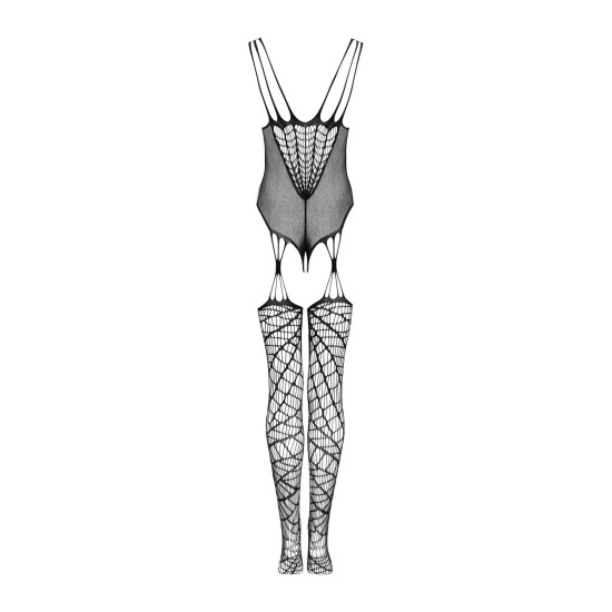 Чорний ажурний бодістокінг під павутину Obsessive Bodystocking G325 Black, S/M/L