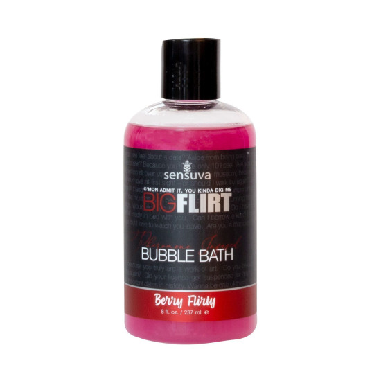 Пена для ванны с феромонами Big Flirt Pheromone Bubble Bath Sensuva - Berry Flirty, 237 ml