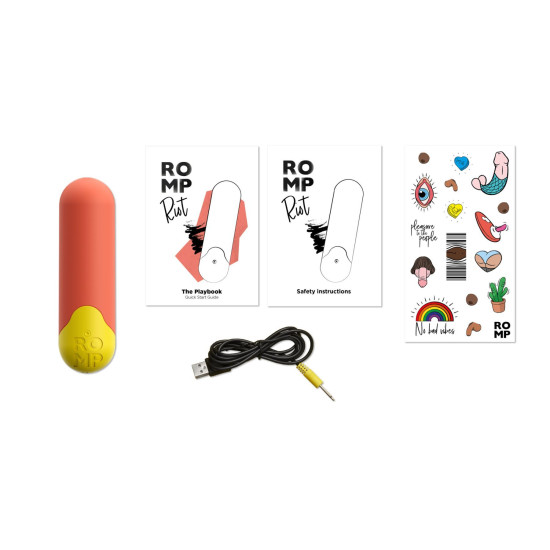 Мощная вибропуля Romp Riot Light Orange