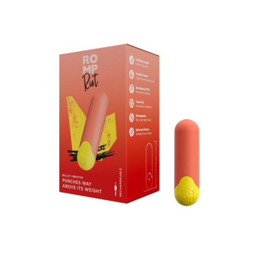 Мощная вибропуля Romp Riot Light Orange