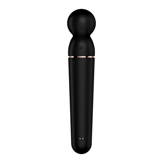 Мощный беспроводной вибромассажер, черно-золотой Satisfyer Planet Wand-er Black/Rosegold