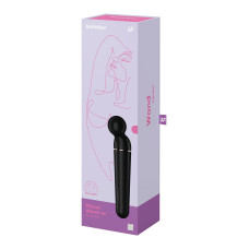 Мощный беспроводной вибромассажер, черно-золотой Satisfyer Planet Wand-er Black/Rosegold