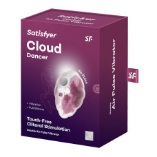 Вакуумний стимулятор з вібрацією, червоний Satisfyer Cloud Dancer Red