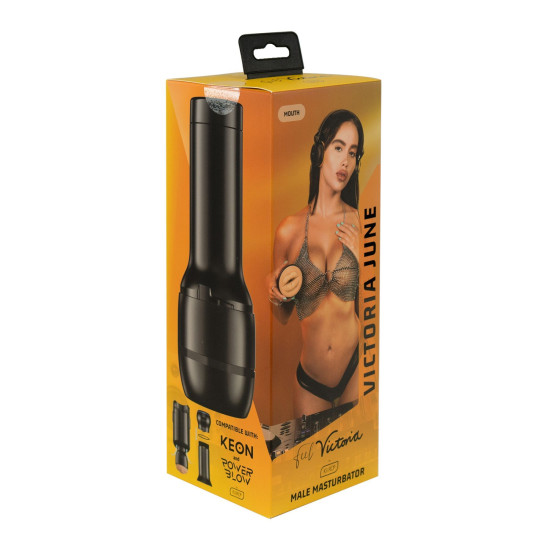 Мастурбатор, совместим с PowerBlow и Keon Kiiroo Feel Victoria June Mouth Stroker PBC