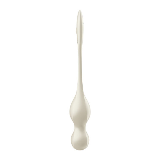 Вагінальні смарт-кульки з вібрацією, 78 г, білі Satisfyer Love Birds 1 Connect App White