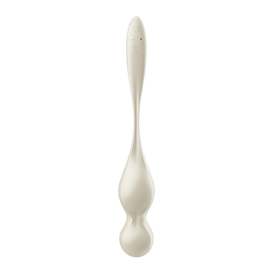 Вагінальні смарт-кульки з вібрацією, 78 г, білі Satisfyer Love Birds 1 Connect App White