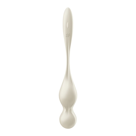 Вагінальні смарт-кульки з вібрацією, 78 г, білі Satisfyer Love Birds 1 Connect App White