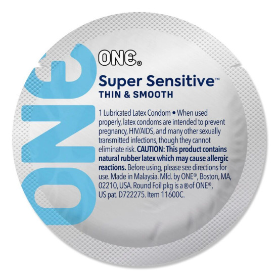 Набір презервативів, мегапак тюб ONE Super Sensitive, 100 шт