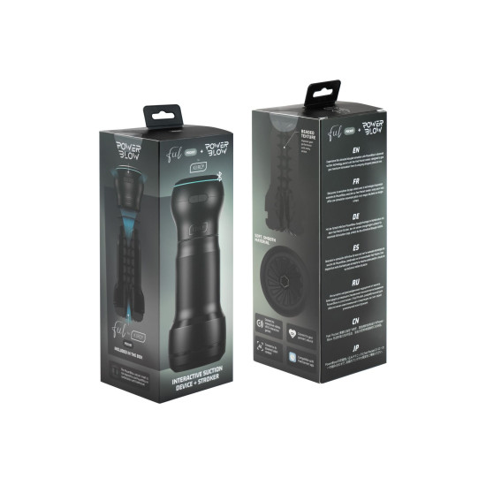 Мастурбатор с всасывающей интерактивной насадкой Kiiroo Feel Pocket PowerBlow Combo Set