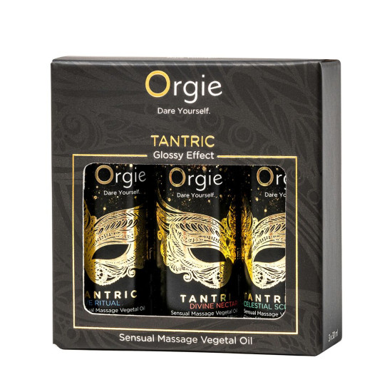 Набор увлажняющих масел для тантрического массажа Orgie Tantric Mini Size Collection, 3×30 ml