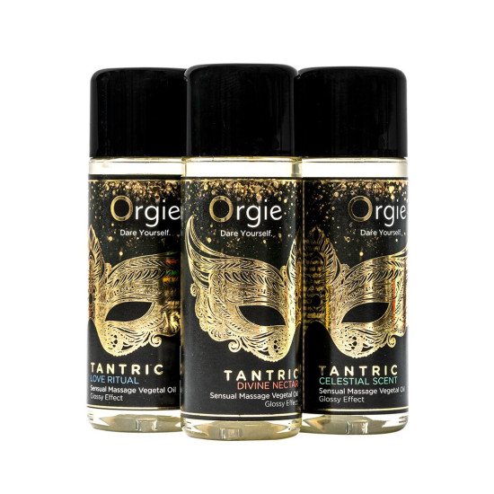 Набор увлажняющих масел для тантрического массажа Orgie Tantric Mini Size Collection, 3×30 ml