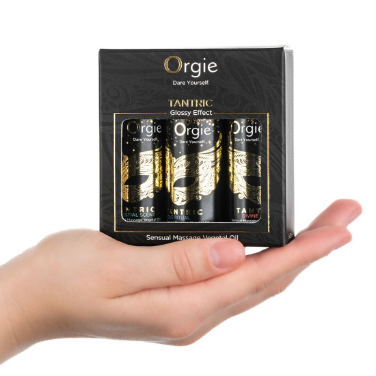 Набор увлажняющих масел для тантрического массажа Orgie Tantric Mini Size Collection, 3×30 ml