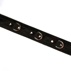 Нашийник з повідцем, чорний Liebe Seele Boudoir Amor Collar with Leash, Black