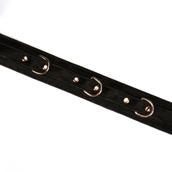 Ошейник с поводком, черный Liebe Seele Boudoir Amor Collar with Leash, Black