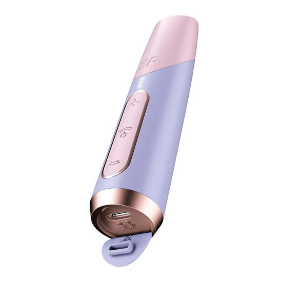Вакуумный клиторальный стимулятор фиолетового цвета Satisfyer Bold Kiss Violet