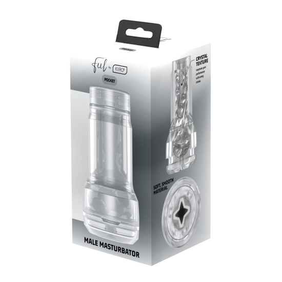 Мастурбатор Kiiroo Feel Pocket Crystal, совместим с PowerBlow