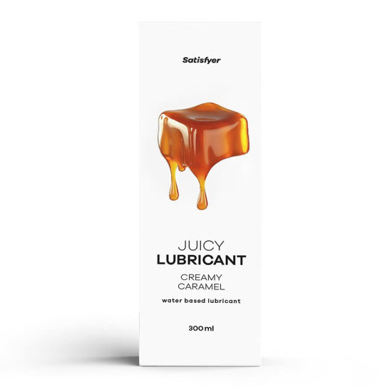 Лубрикант на водной основе со вкусом карамели Satisfyer Juicy Lubricant Creamy Caramel, 300 ml
