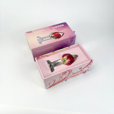 Розкішна анальна пробка зі справжньою трояндою всередині Loviss Rose Anal Plug