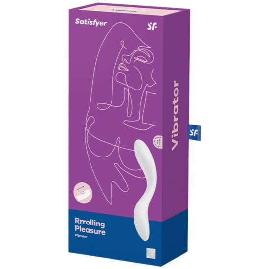 Вібратор, білий Satisfyer Rrrolling Pleasure White