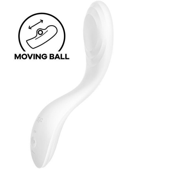 Вібратор, білий Satisfyer Rrrolling Pleasure White