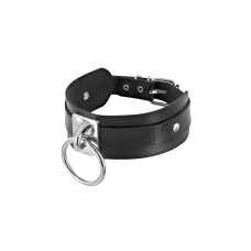 Нашийник з кільцем, чорний Fetish Tentation Choker Ring