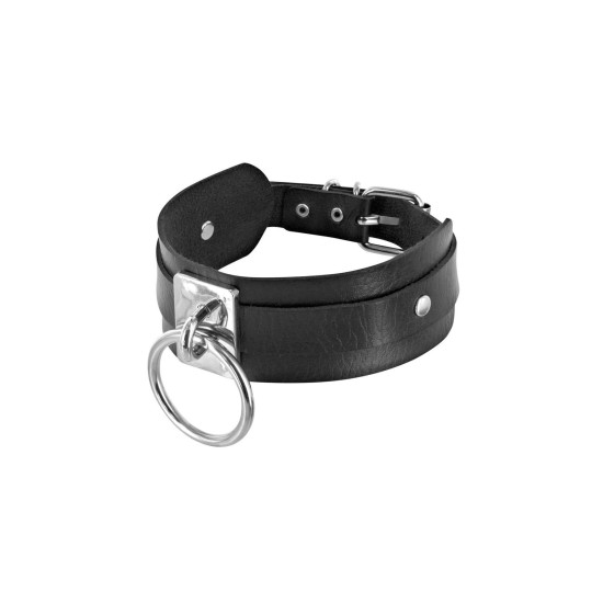Нашийник з кільцем, чорний Fetish Tentation Choker Ring