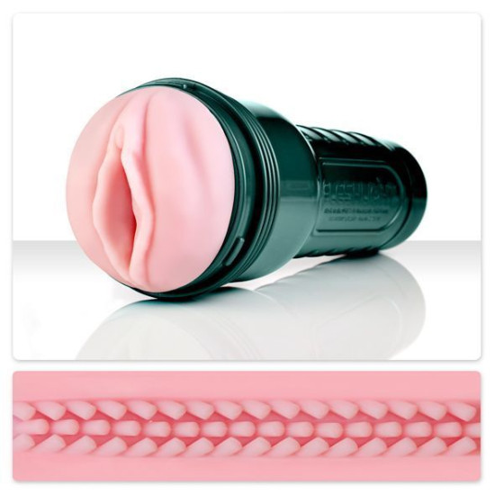 Мастурбатор с вибрацией и стимулирующим рельефом, три вибропули Fleshlight Vibro Pink Lady Touch