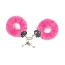 Металеві наручники для сексу з плюшевою обробкою, рожеві Love To Love Attach Me Pink