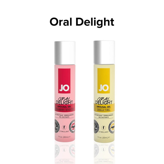 JO Oral Delight - Strawberry Sensation, 30 ml - гель для оральных ласк (срок до 08.2025)
