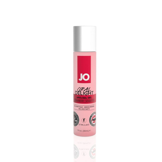 JO Oral Delight - Strawberry Sensation, 30 ml - гель для оральных ласк (срок до 08.2025)