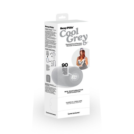Мастурбатор-пігулка сірого кольору Love To Love Sexy Pills Cool Grey