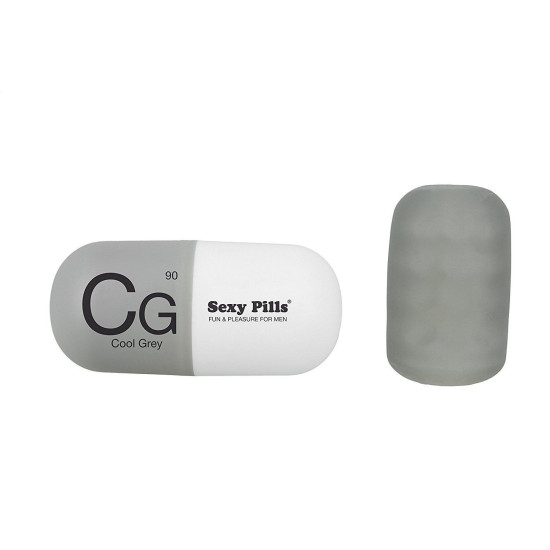 Мастурбатор-пігулка сірого кольору Love To Love Sexy Pills Cool Grey