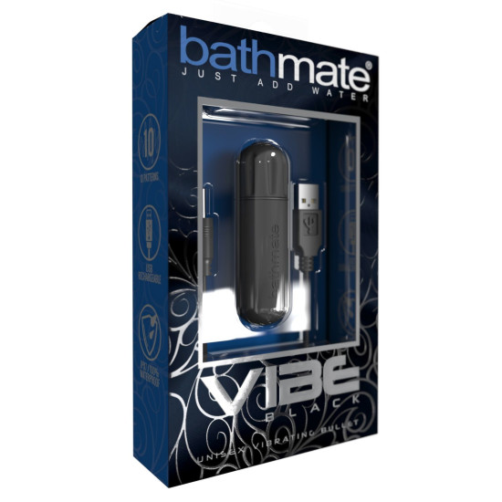Вибропуля чёрного цвета с глубокой мощной вибрацией Bathmate Vibe Bullet Black