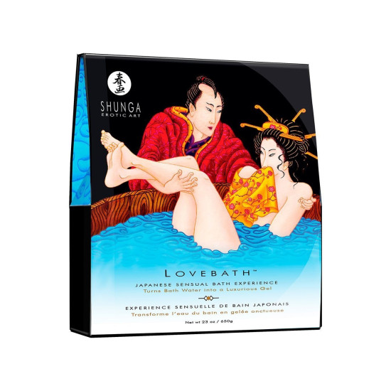 Гель для ванны, делает воду ароматным желе со SPA эффектом Shunga Lovebath Ocean Temptations, 650 g