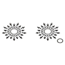 Пестис із кристалів (прикраса на груди), чорні Petits Joujoux Gloria Set of 2 Black