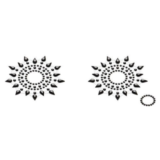 Пестис із кристалів (прикраса на груди), чорні Petits Joujoux Gloria Set of 2 Black