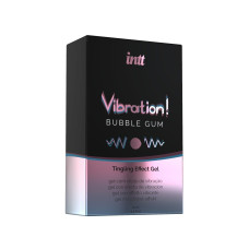 Жидкий вибратор со вкусом жевательной резинки Intt Vibration Bubble Gum, 15 ml