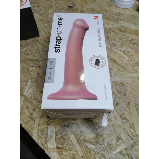 Насадка для страпона, рожева Strap-On-Me Mono Density Dildo Rose, M (м'ята упаковка!!!)