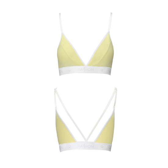Спортивний топ з подвійними бретелями, жовтий Passion PS007 Top Yellow, M