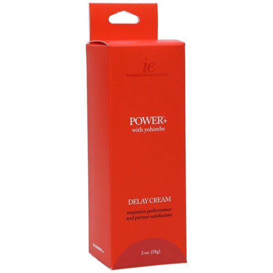 Мощный крем-пролонгатор для мужчин Doc Johnson Power+ with Yohimbe Delay Cream For Men, 56 ml