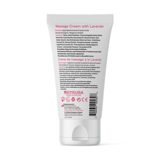 Заспокійливий масажний крем з ароматом лаванди Desire by Swiss Navy Massage Cream, 150 ml
