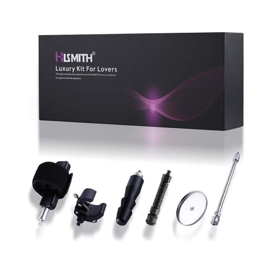 Набір адаптерів для секс-машин Hismith Luxury Kit KlicLok System Set