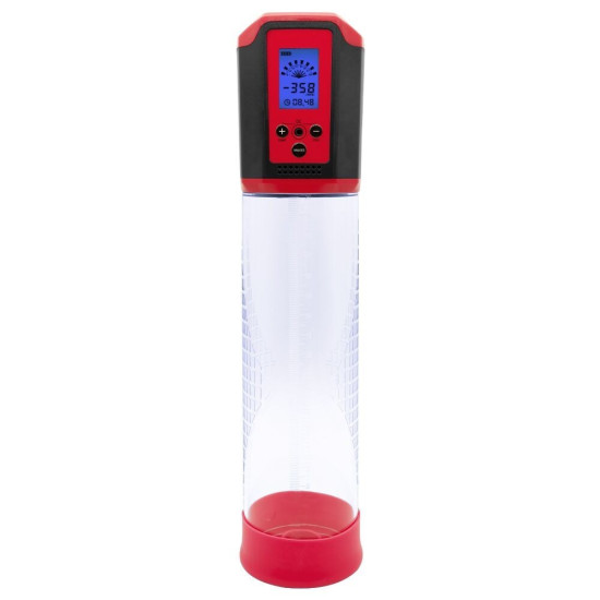 Автоматична вакуумна помпа з LED-табло, червона Man Powerup Passion Pump LED Red