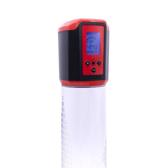 Автоматична вакуумна помпа з LED-табло, червона Man Powerup Passion Pump LED Red