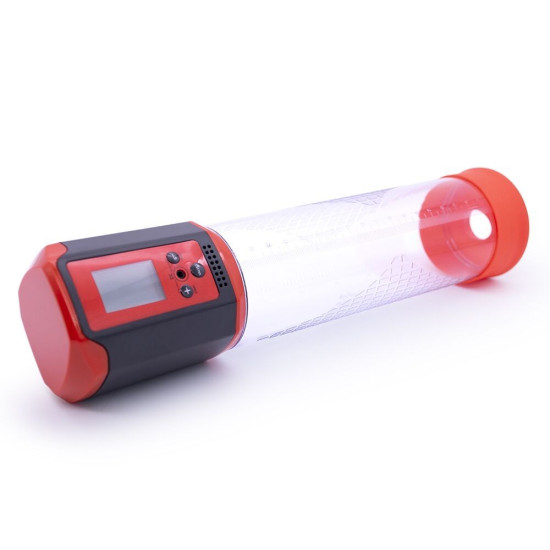 Автоматична вакуумна помпа з LED-табло, червона Man Powerup Passion Pump LED Red